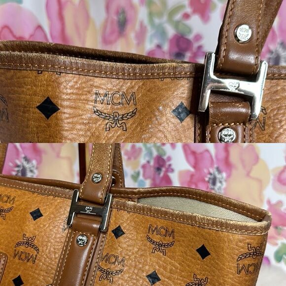 💯Authentic MCM Cognac Tote Handbag🍀 - Picture 14 of 16